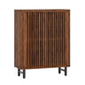 6 Tier Shoe Cabinet With Louvered Doors