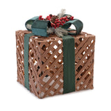 Led woven packages with bow arrangement (set of 3)