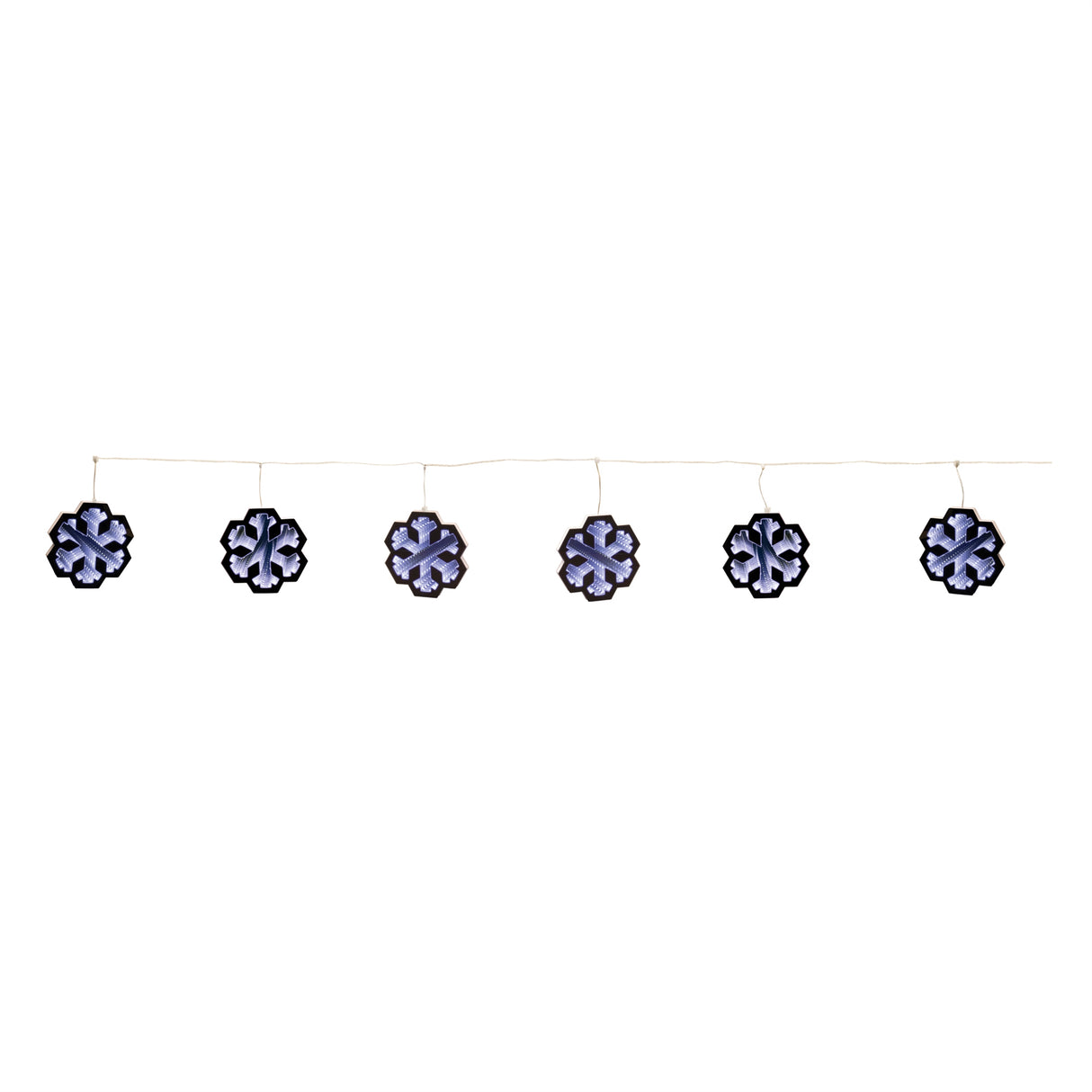 Snowflake ekkolight garland 68"l