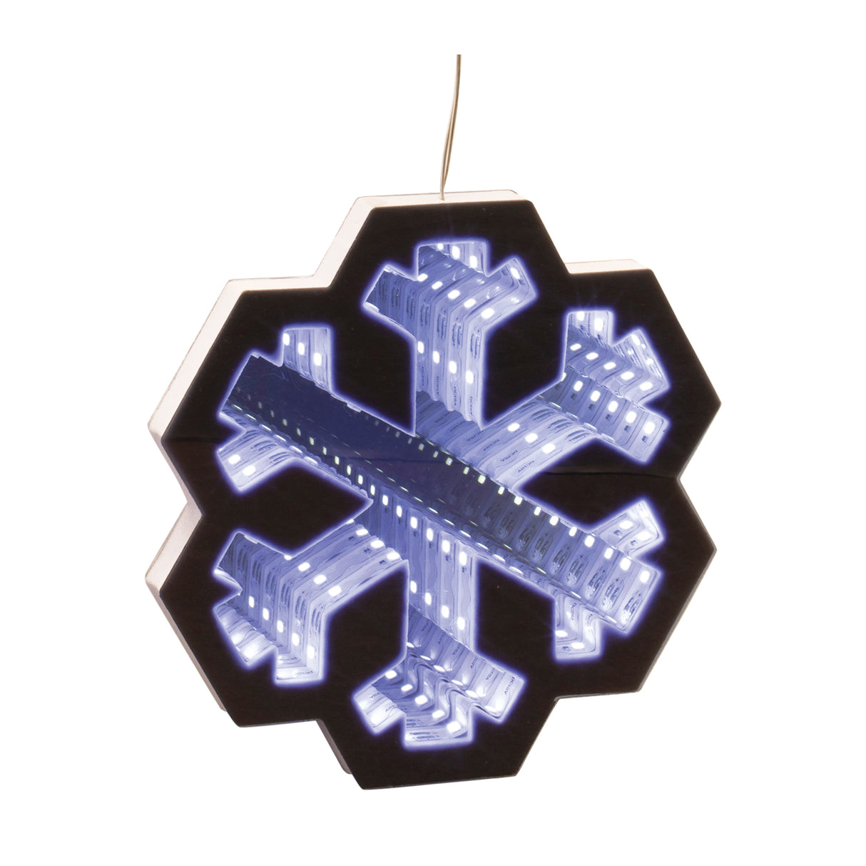 Snowflake ekkolight garland 68"l