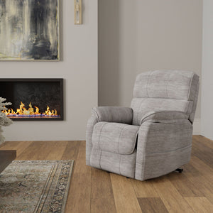 Lucie - Fabric Power Lift Chair - Gray