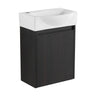 Modern Bathroom Vanity With Ceramic Basin, Wall Mounted Floating Sink Combo, Storage Cabinet