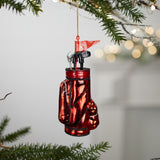 Glass golf bag ornament (set of 12)
