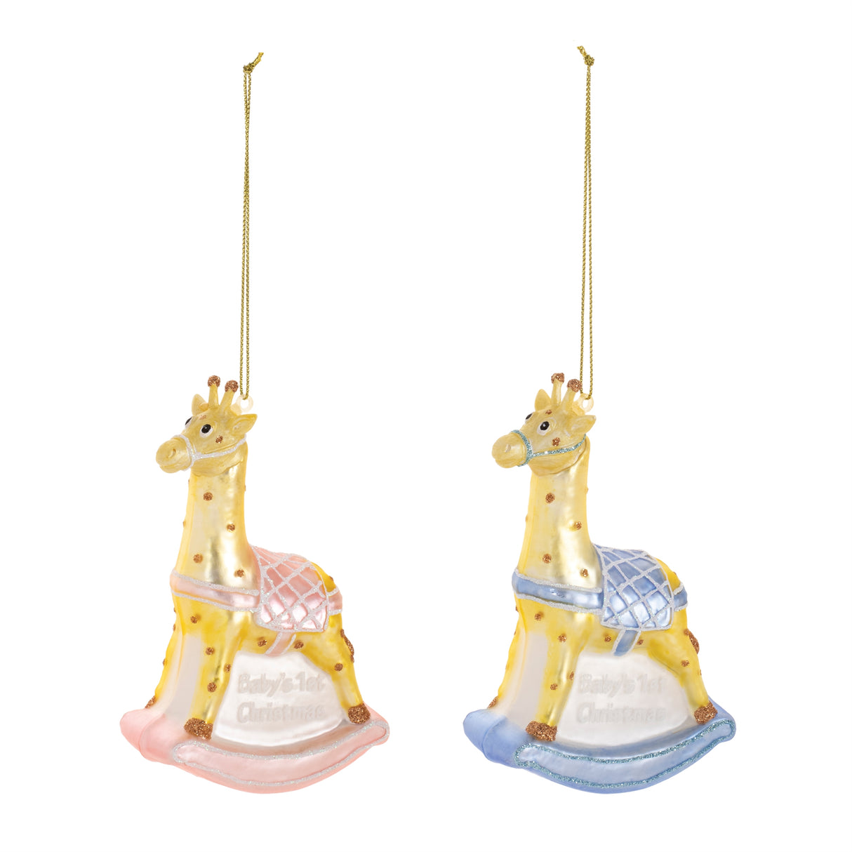 Glass baby's first christmas ornament (set of 12)