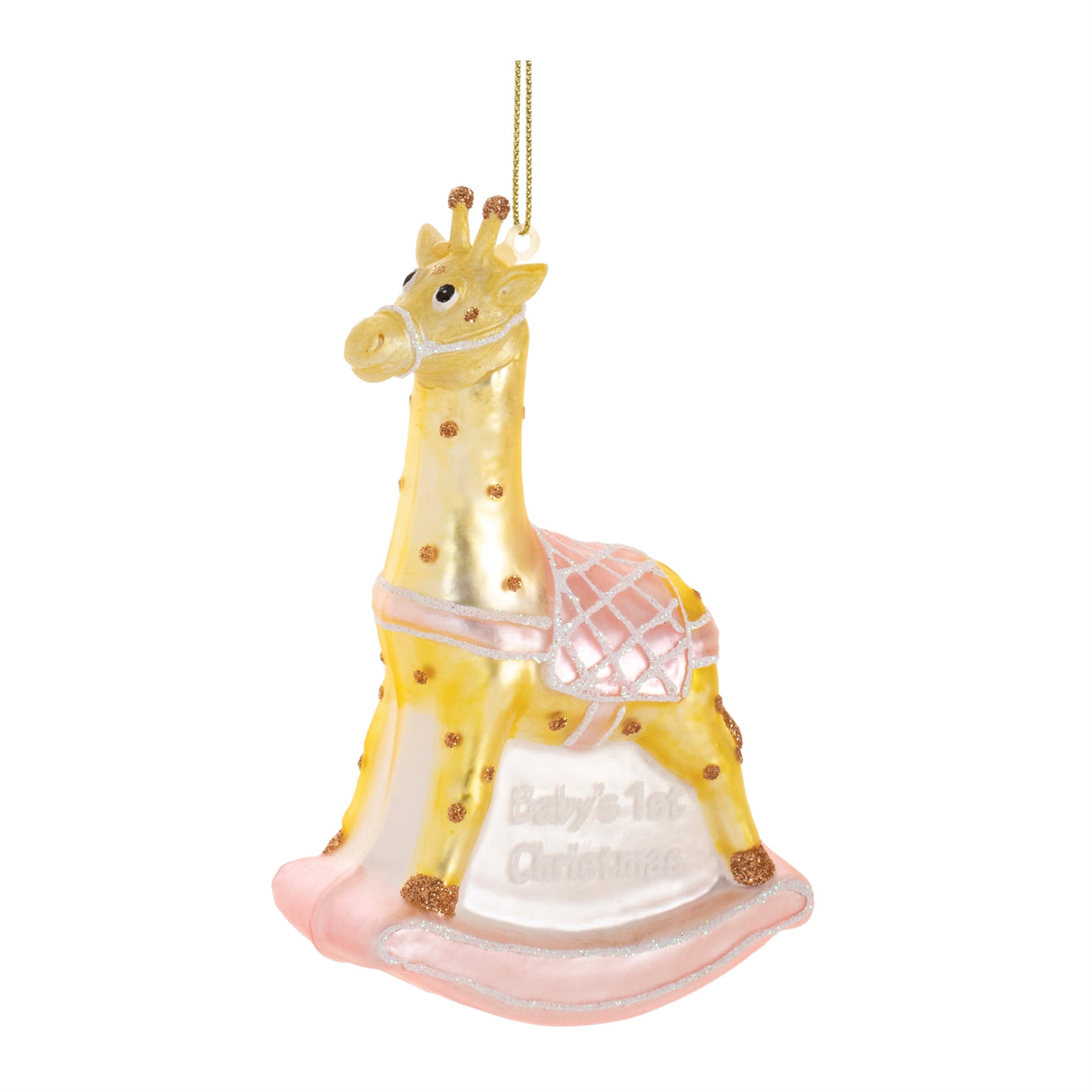 Glass baby's first christmas ornament (set of 12)