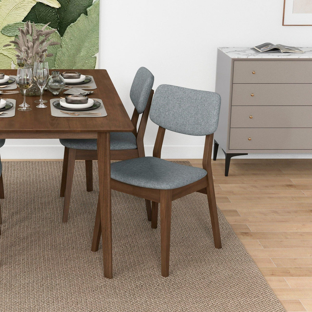 Carlos - Solid Back Side Chair (Set of 2)