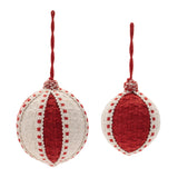 Woven ball ornament (set of 4)