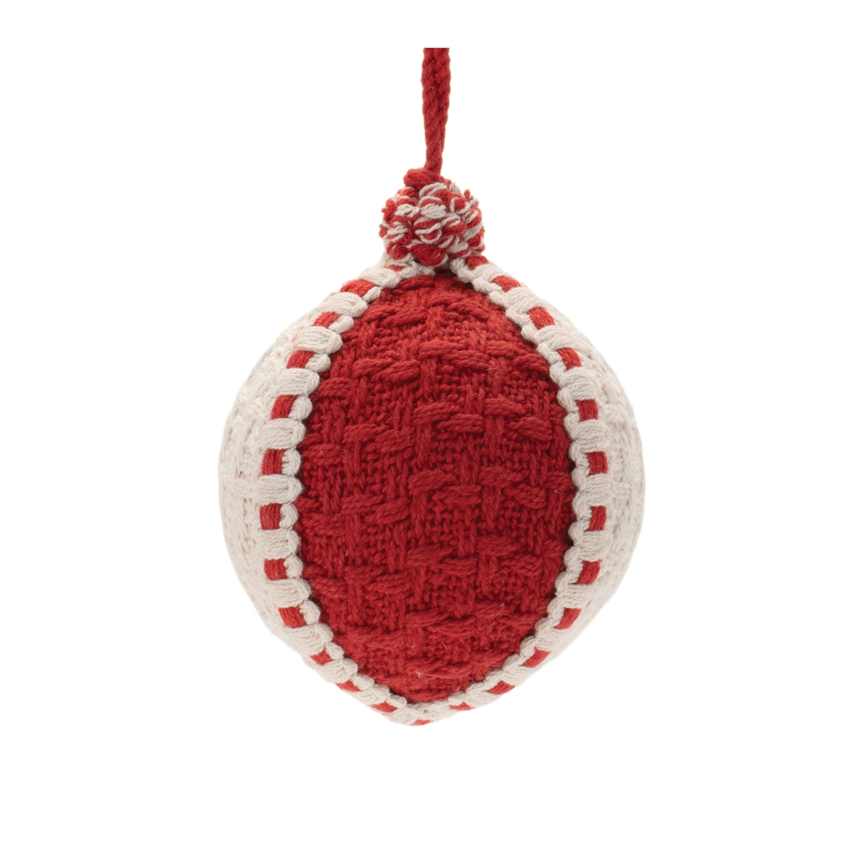 Woven ball ornament (set of 4)