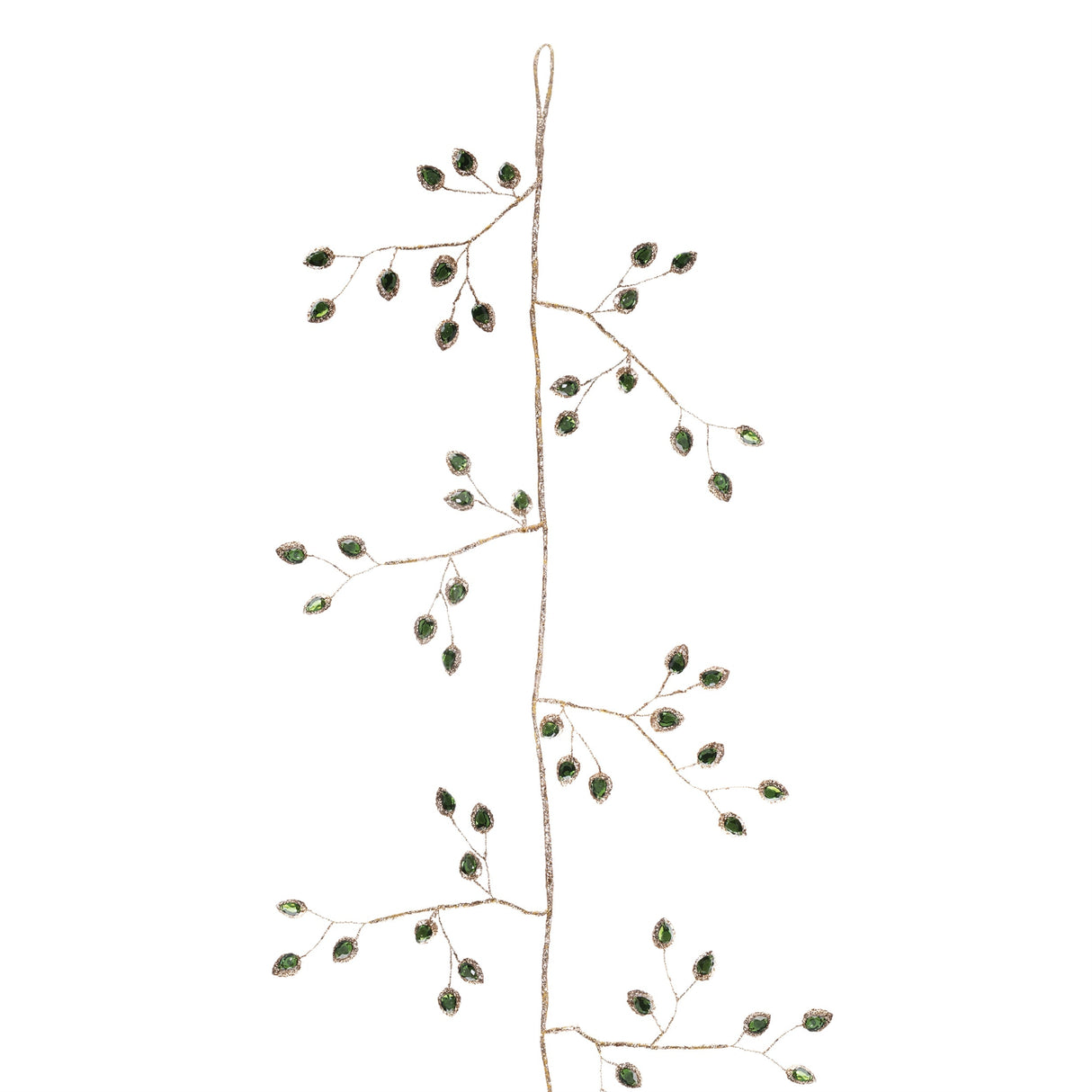 Jeweled Bead Leaf Garland (Set of 2)