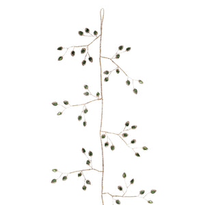 Jeweled Bead Leaf Garland (Set of 2)
