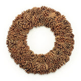 Natural pinecone wreath 18"d