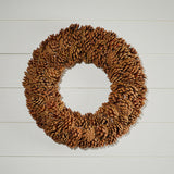 Natural pinecone wreath 18"d