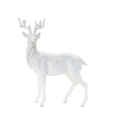 Winter deer statue (set of 2)