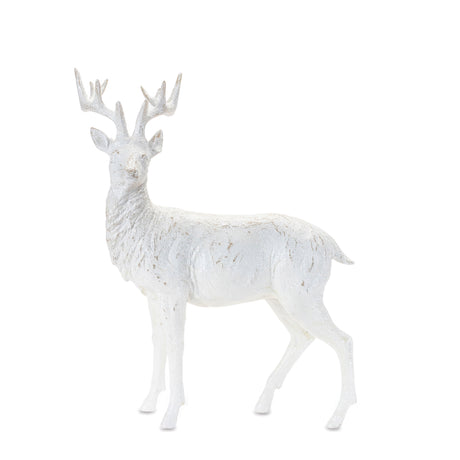 Winter deer statue (set of 2)