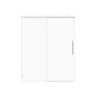 Frameless, Single Sliding Soft Close Shower Doors, 5/16" Sgcc Tempered Glass