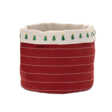 Fabric pine tree pot cover (set of 2)