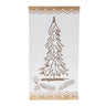 Carved wood pine tree wall art 19"h