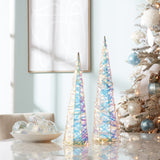 Iridescent led tree (set of 2)