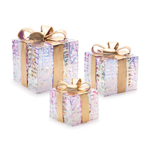 LED-Woven-Packages-with-Bow-(Set-of-3)-Decorative-Objects