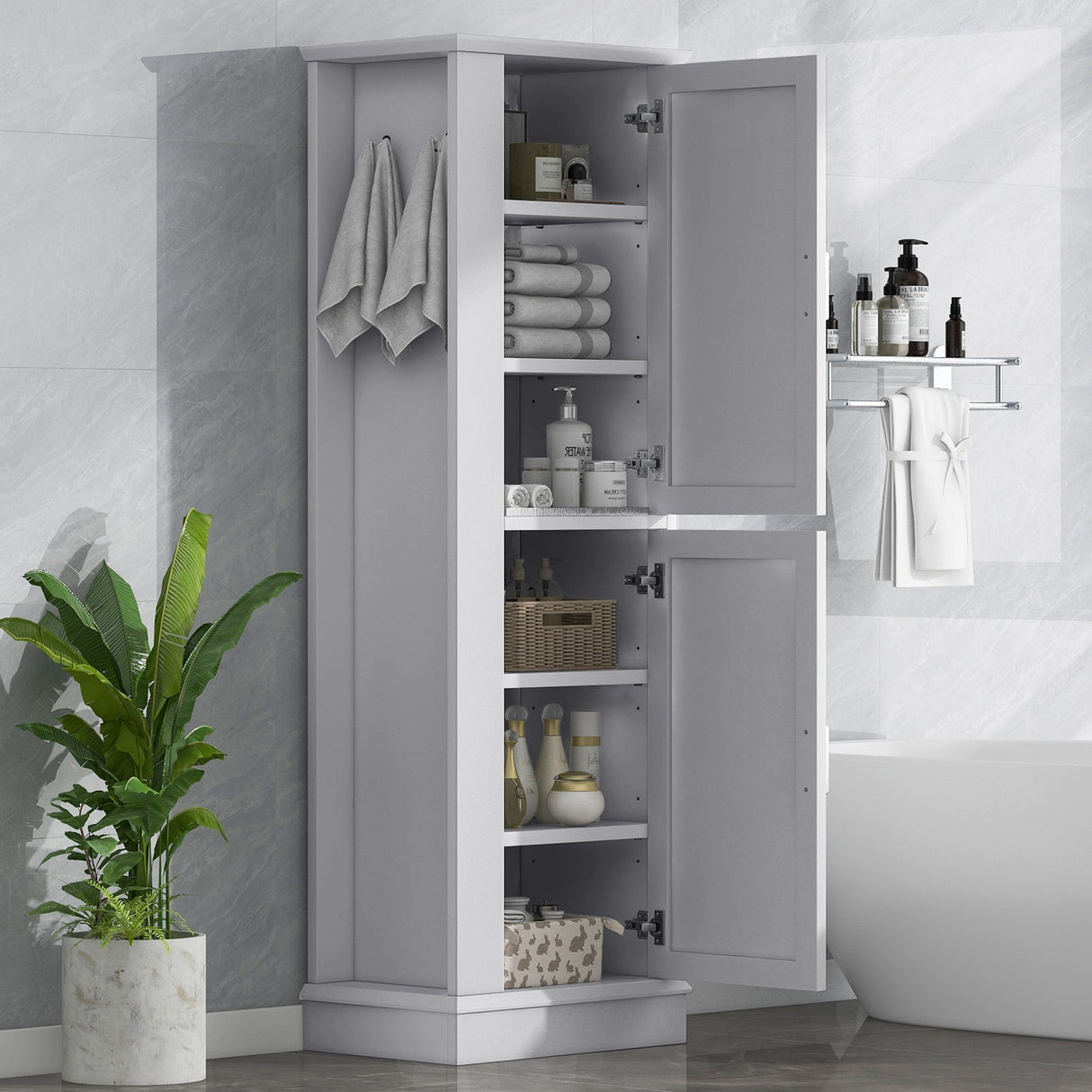 Tall Bathroom Storage Cabinet
