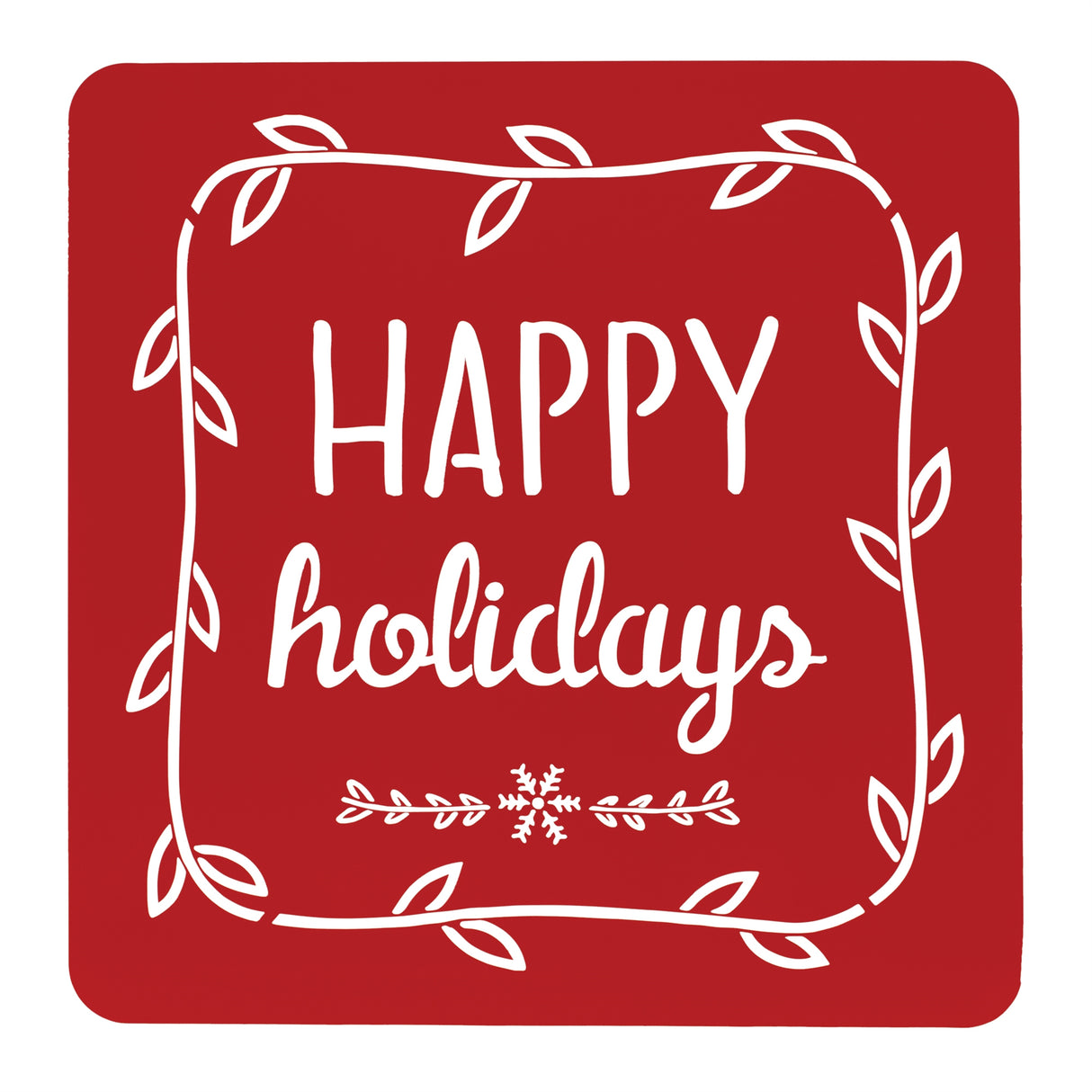 Cut metal holiday sentiment sign (set of 2)