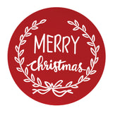 Cut metal merry christmas plaque 20"d