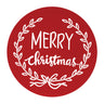 Cut metal merry christmas plaque 20"d