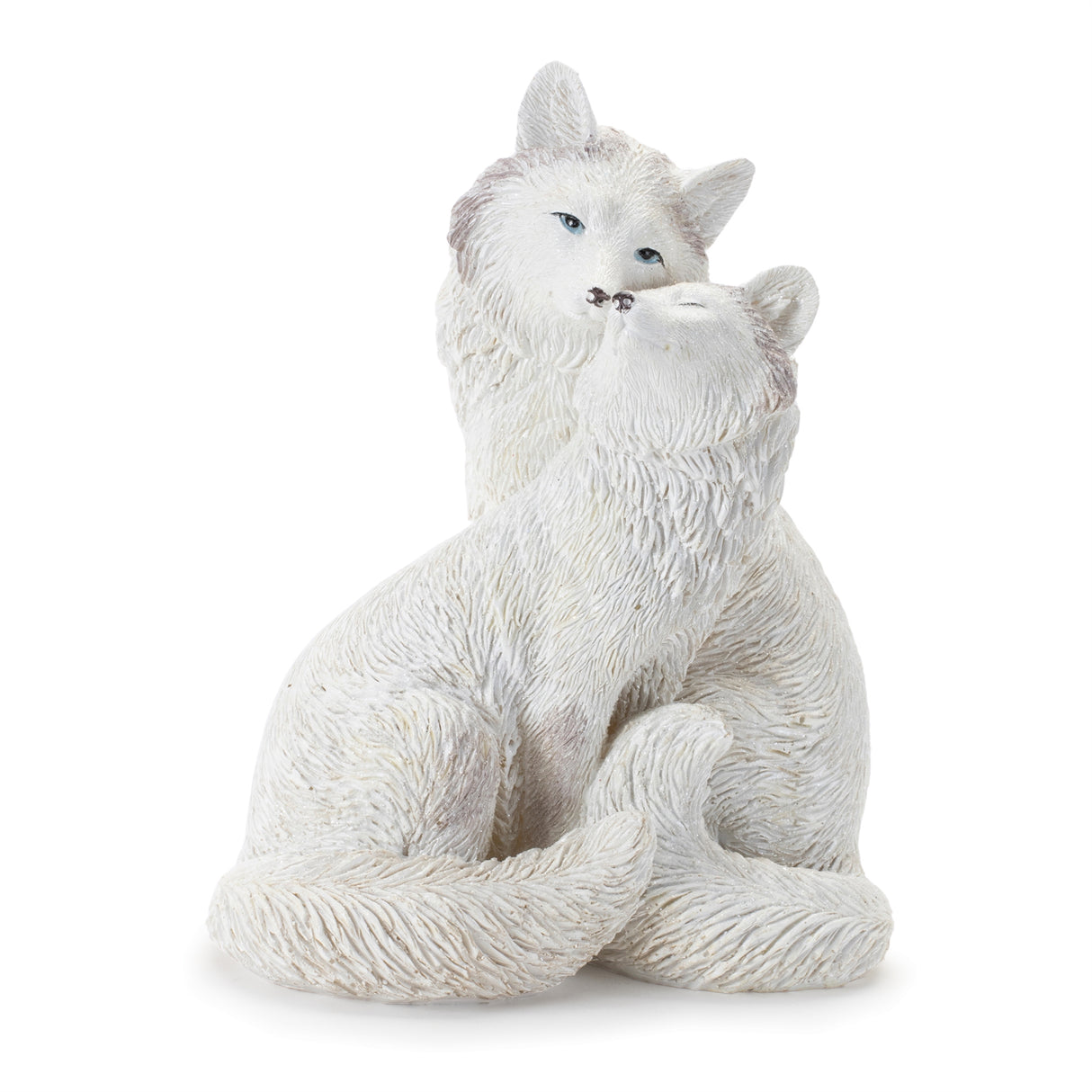 Winter fox couple figurine (set of 2)