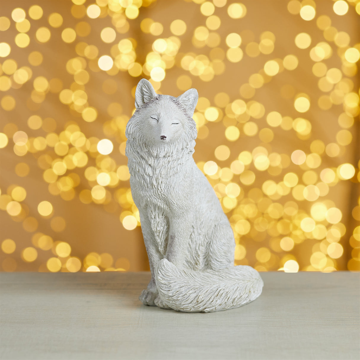 Winter fox figurine (set of 2)