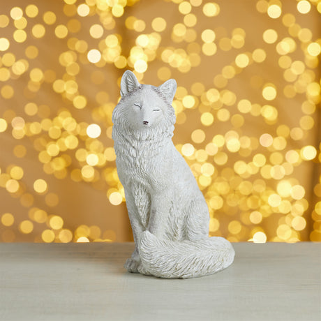 Winter fox figurine (set of 2)