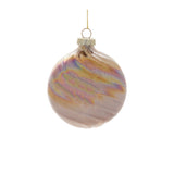 Iridescent swirl glass ornament (set of 12)