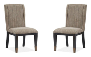 Ryker - Upholstered Host Side Chair (Set of 2) - Homestead Brown