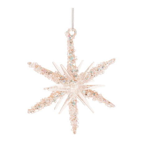 Beaded-glass-star-ornament-(set-of-6)-Christmas-Ornaments
