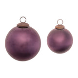 Frosted Glass Ball Ornament (Set of 12)