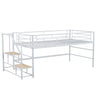 Loft Bed With Storage Stairs And Metal Frame