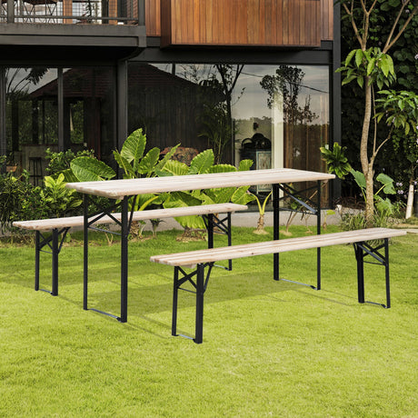 Outsunny-6'-portable-picnic-table-and-bench-set,-outdoor-wooden-folding-camping-dining-table-set-for-patio-garden-outdoor-activities-Outdoor-Dining-Sets