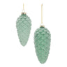 Frosted Glass Pinecone Ornament (Set of 6)