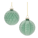 Frosted Glass Ball Ornament (Set of 12)