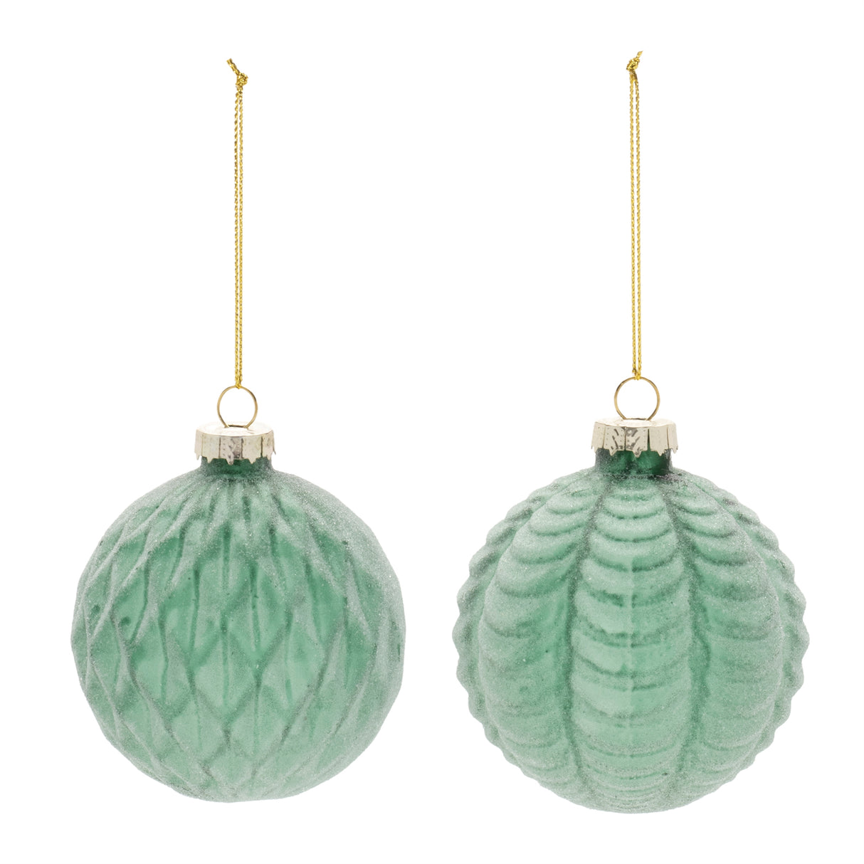 Frosted Glass Ball Ornament (Set of 12)