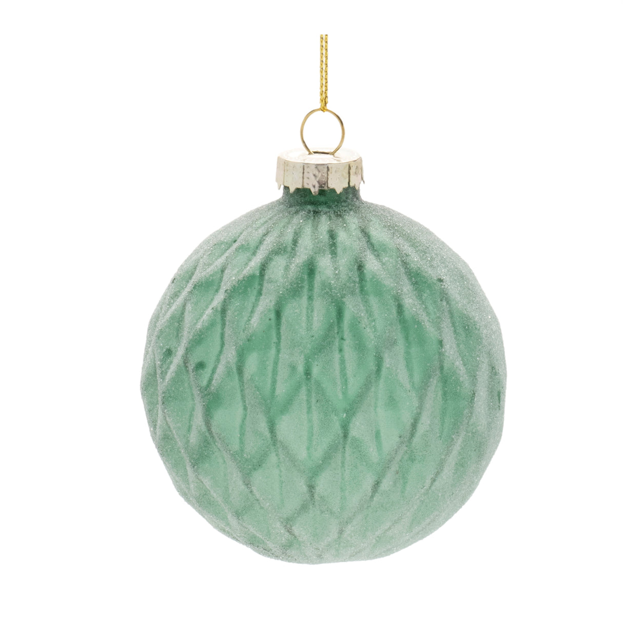 Frosted Glass Ball Ornament (Set of 12)