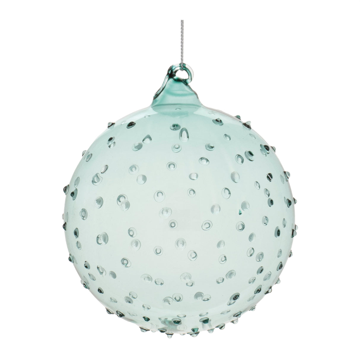 Hobnail glass ball ornament (set of 12)