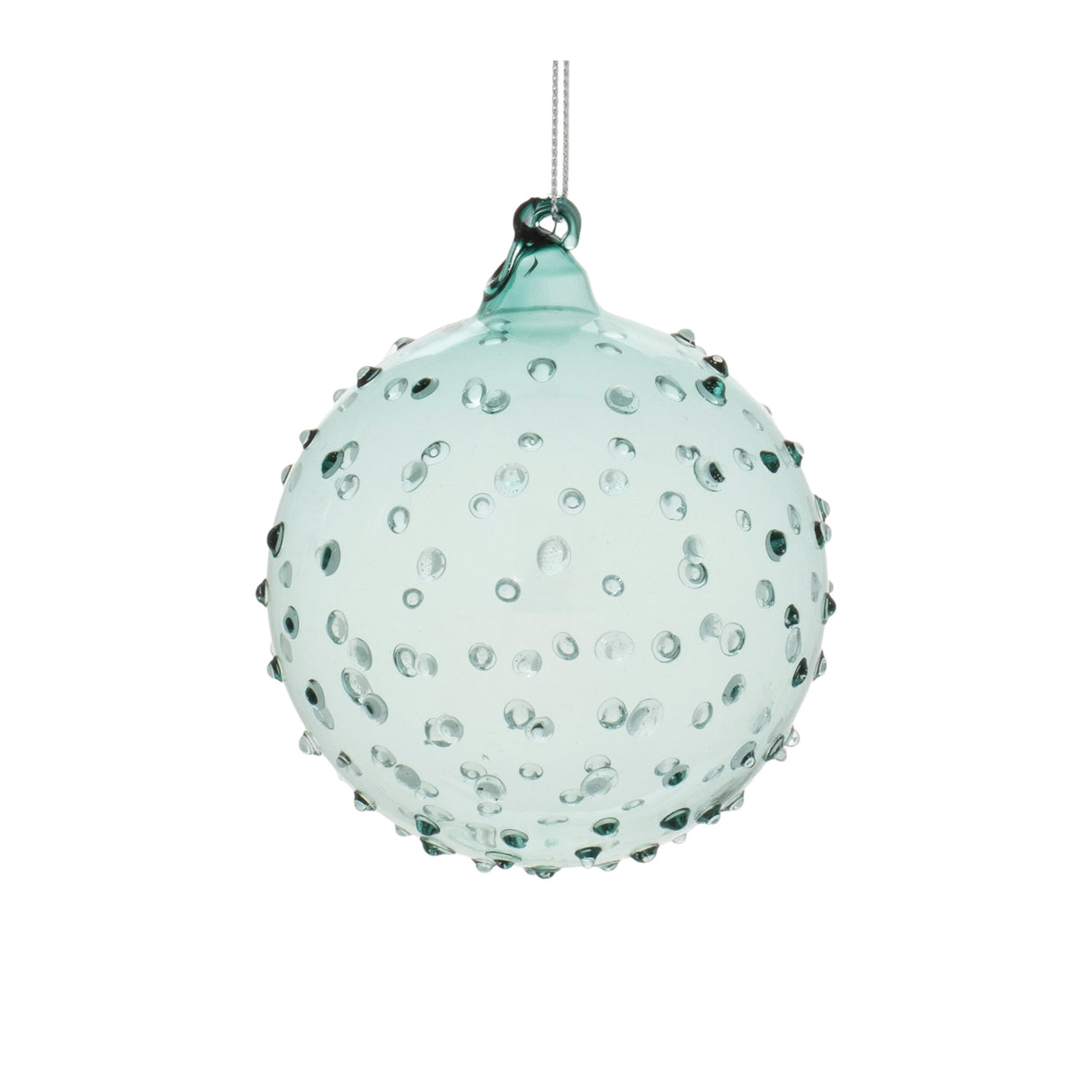 Hobnail glass ball ornament (set of 12)