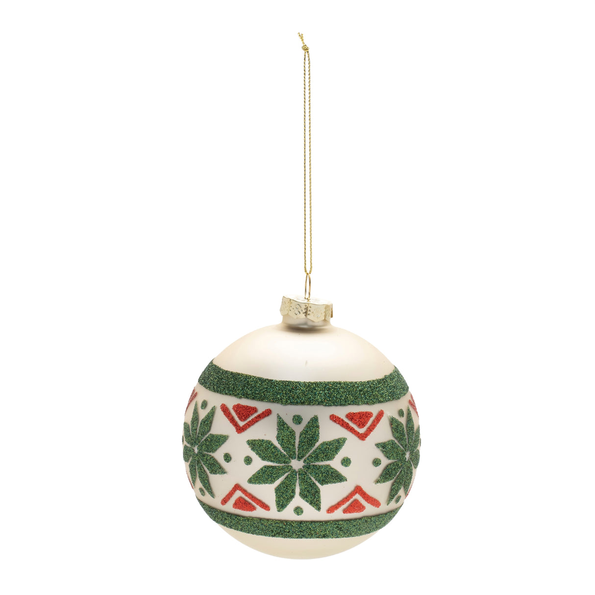 Nordic glass ball ornament (set of 6)