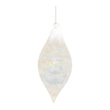 Iridescent cloudy glass ornament (set of 6)