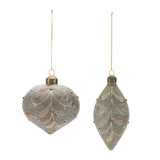 Beaded glass ornament (set of 12)