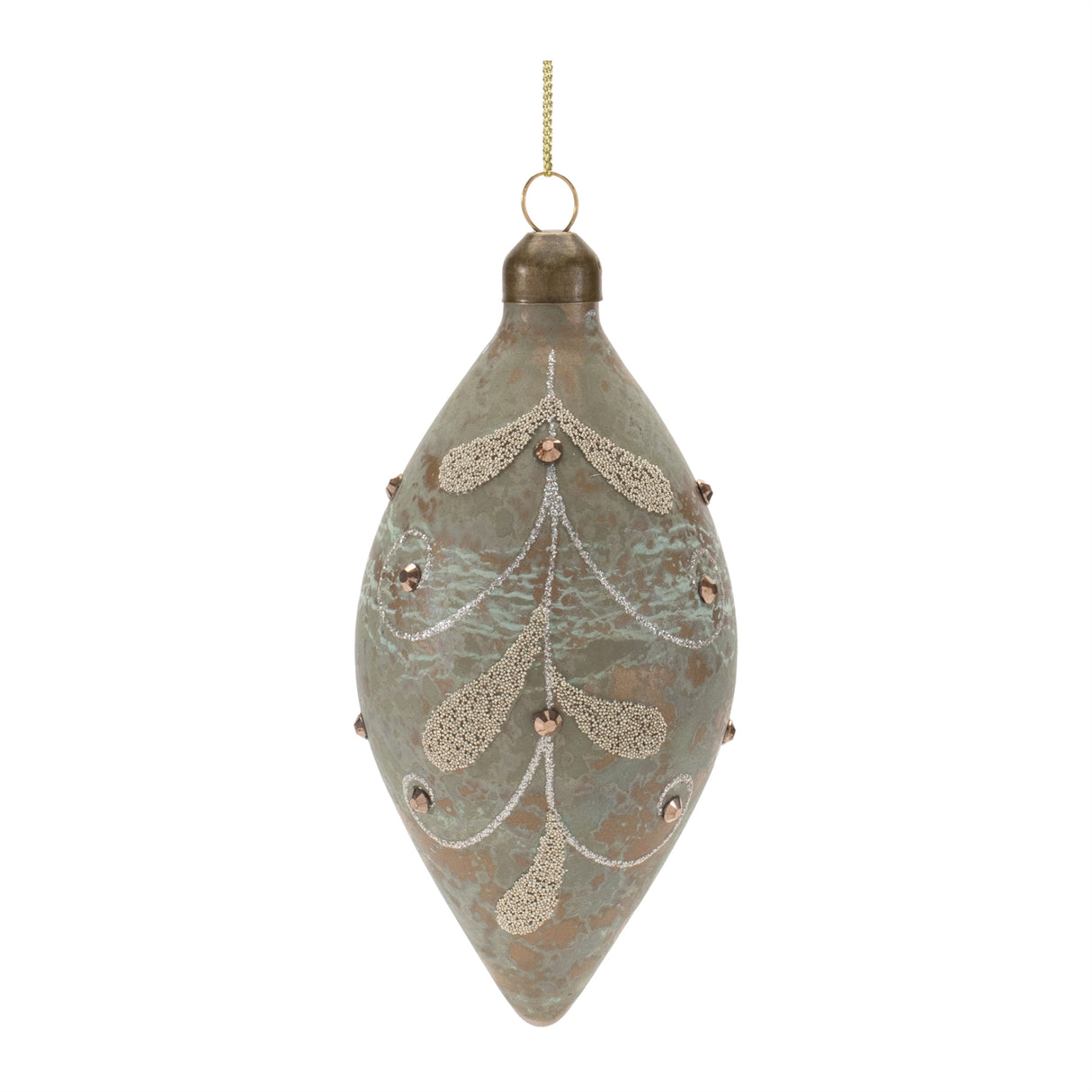 Beaded glass ornament (set of 12)