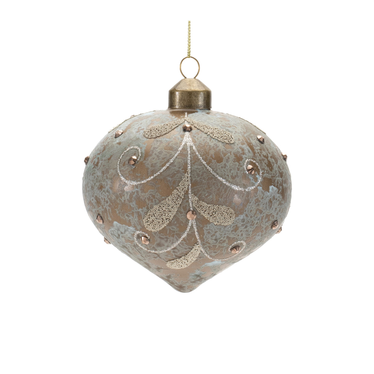 Beaded glass ornament (set of 12)