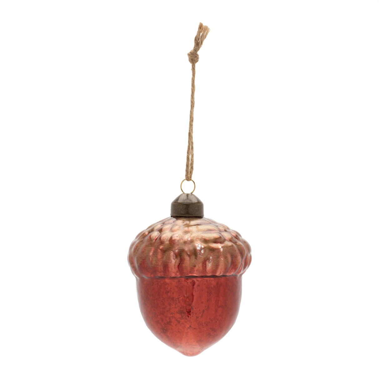 Mercury glass acorn ornament (set of 6)