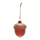 Mercury glass acorn ornament (set of 6)