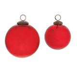 Clear glass ball ornament (set of 12)